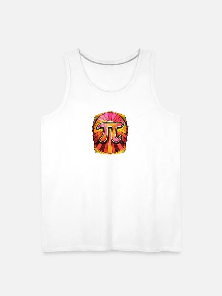 Pi Radiant Sunburst - Men's Premium Tank - white