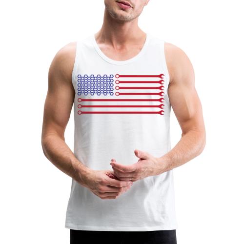 Mechanics American Flag - Men's Premium Tank