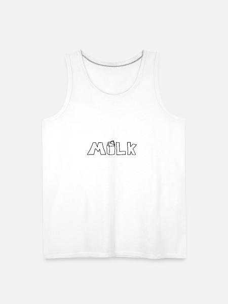 milk logo - Men's Premium Tank - white