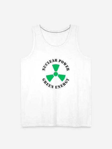 Nuclear Power Green Energy - Men's Premium Tank - white