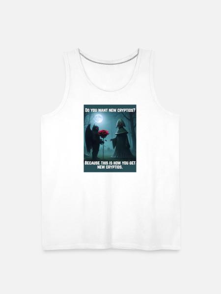 Mothman Romance - Men's Premium Tank - white