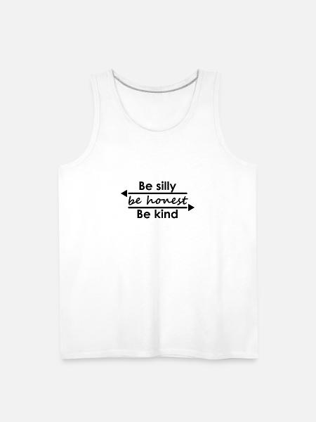 amazon bekind - Men's Premium Tank - white