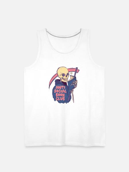 Anti Social - Men's Premium Tank - white