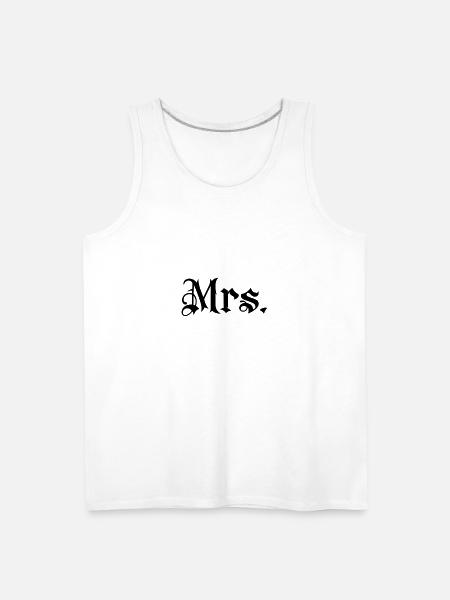 Gladditudes Mrs tattoo style - Men's Premium Tank - white