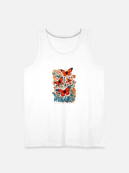 monarch butterfly - Men's Premium Tank - white