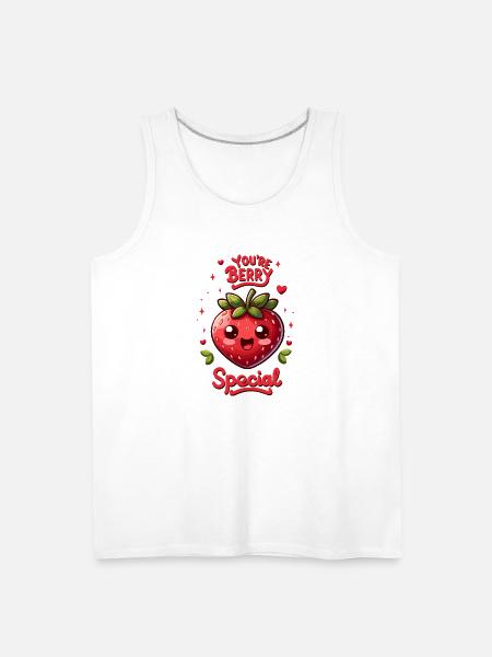 Berry Special Strawberry - Men's Premium Tank - white