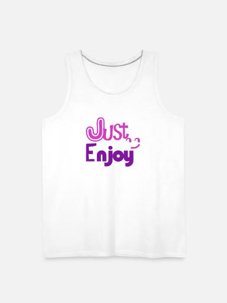 Just Enjoy - Men's Premium Tank - white