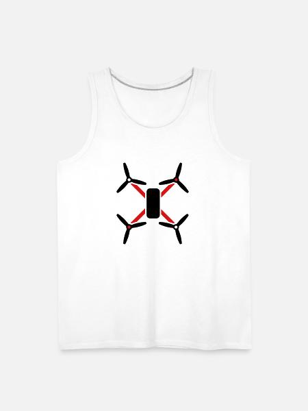 quad - Men's Premium Tank - white