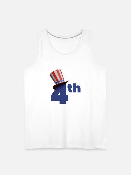 4th of july - Men's Premium Tank - white