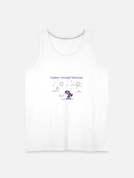 Telescope - Men's Premium Tank - white