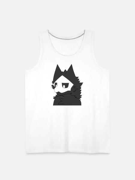 Mono Wolfish Avatar - Men's Premium Tank - white