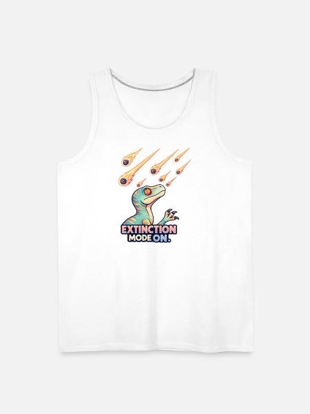 Extinction Meteor Dino - Men's Premium Tank - white