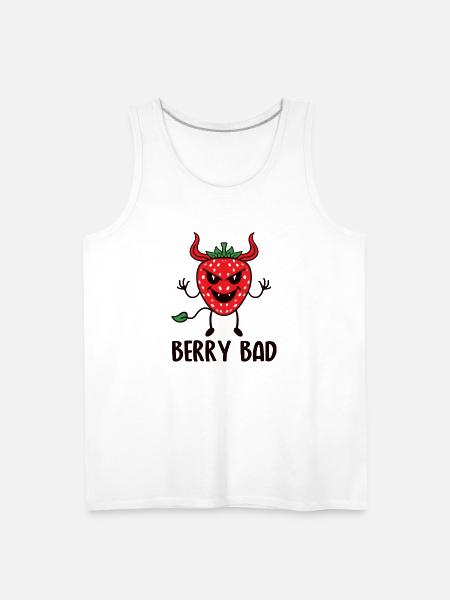 Berry Bad - Men's Premium Tank - white