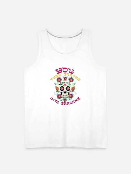 Graves Into Gardens - Men's Premium Tank - white