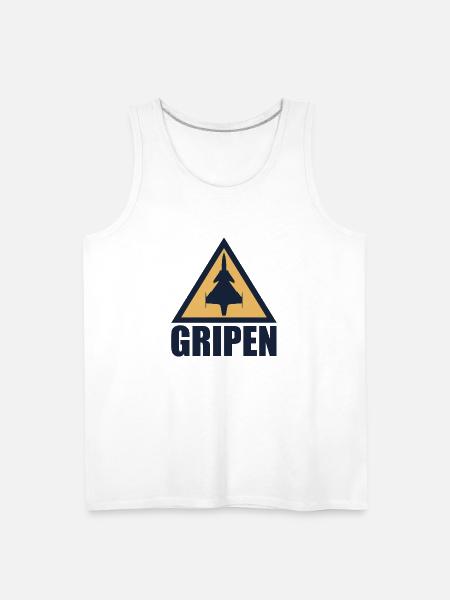 JAS 39 Gripen green Copy - Men's Premium Tank - white