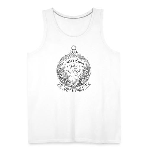 Festive Snowman T-Shirt - Men's Premium Tank