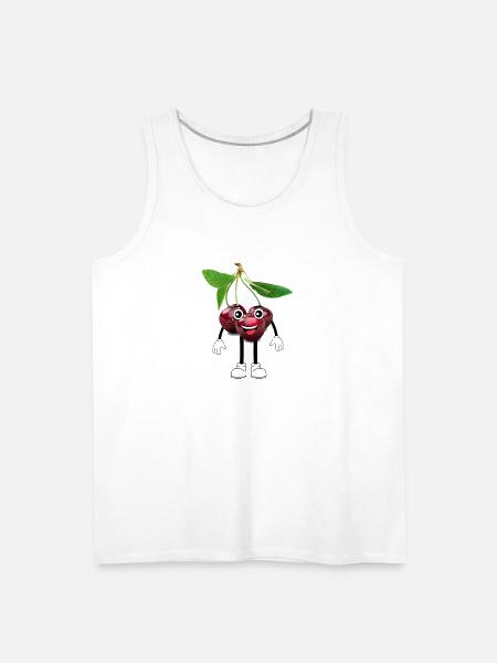 cherry - Men's Premium Tank - white