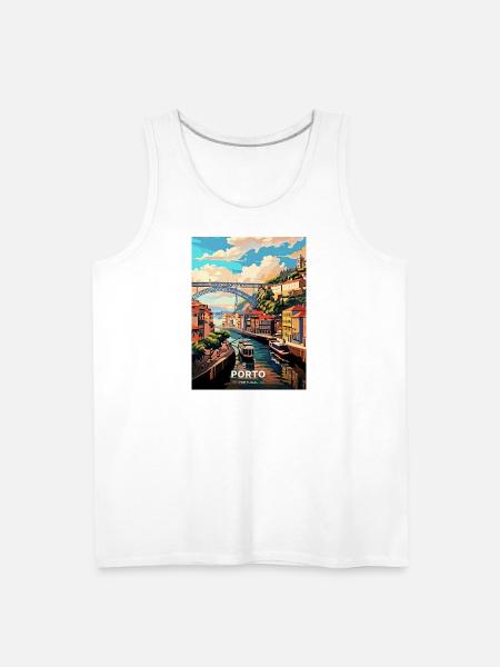 Porto Portugal Travel - Men's Premium Tank - white