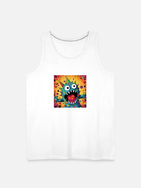 A Surprised Creation - Men's Premium Tank - white