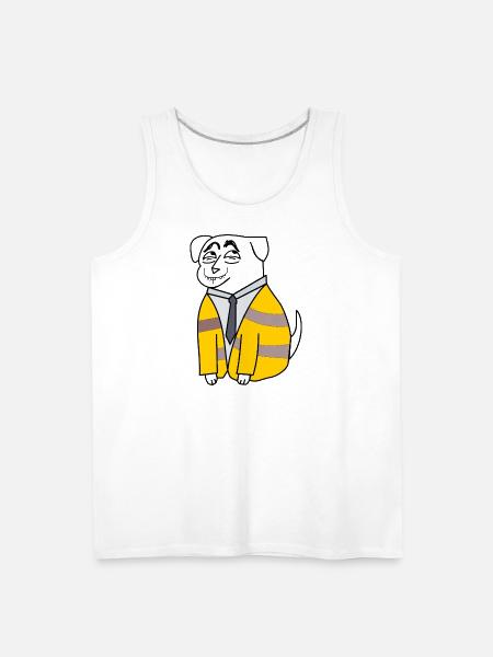 Business Bee in Suit - Men's Premium Tank - white