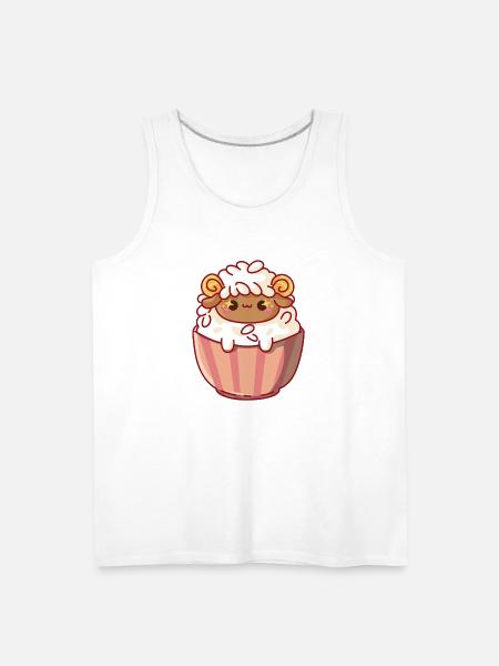 Rice Lamb - Men's Premium Tank - white