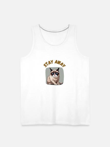 Stay away - Men's Premium Tank - white