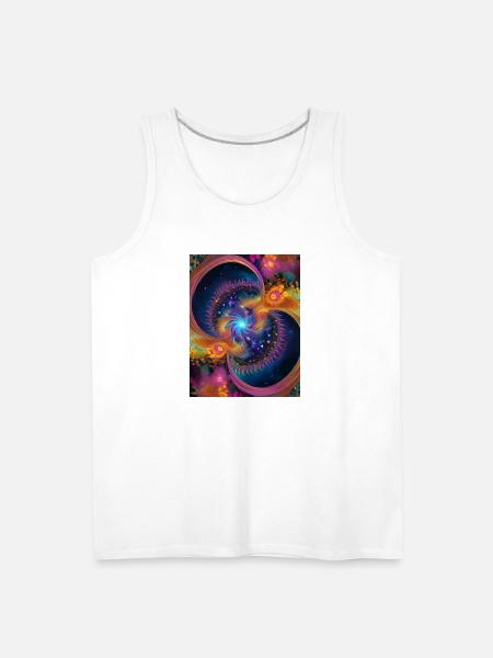 Fractal universe - Men's Premium Tank - white
