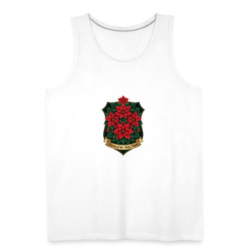 Poinsettia Crest T-Shirt - Men's Premium Tank