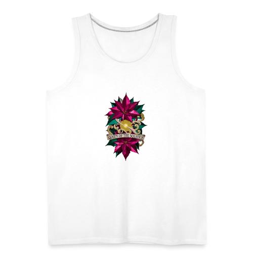 Queen of the Solstice Poinsettia T-Shirt - Men's Premium Tank