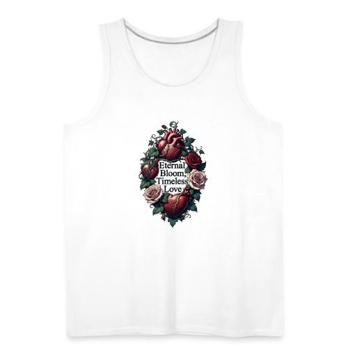 Eternal Bloom Timeless Love Entwined Hearts T-Shir - Men's Premium Tank