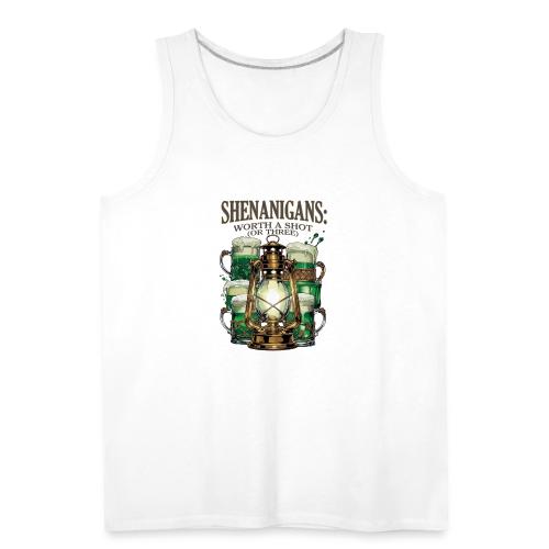 Worth a Shot Lantern Toast Graphic Tee - Men's Premium Tank