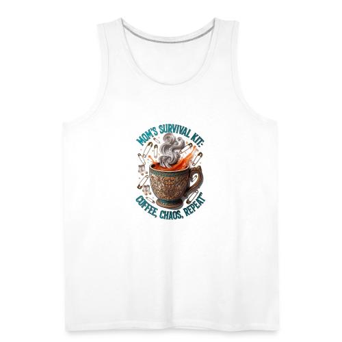 Mom's Survival Kit Tee | Coffee Chaos - Men's Premium Tank