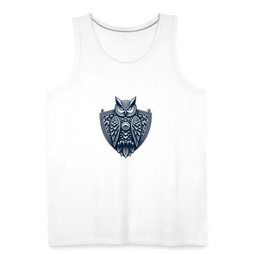 Night Watch Owl T Shirt, Sarcastic Dad Gift - Men's Premium Tank