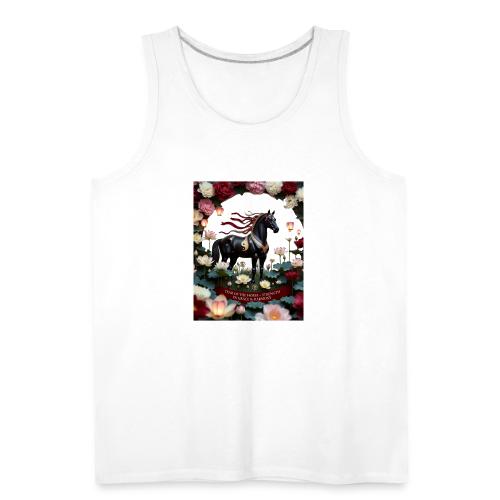 Year of the Horse Harmony T Shirt, Lunar New Year - Men's Premium Tank