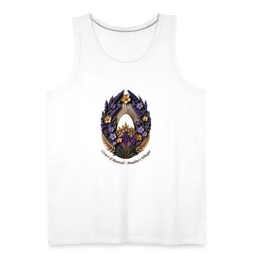 Easter Meadow Crown Renewal T Shirt, Spring Gift - Men's Premium Tank
