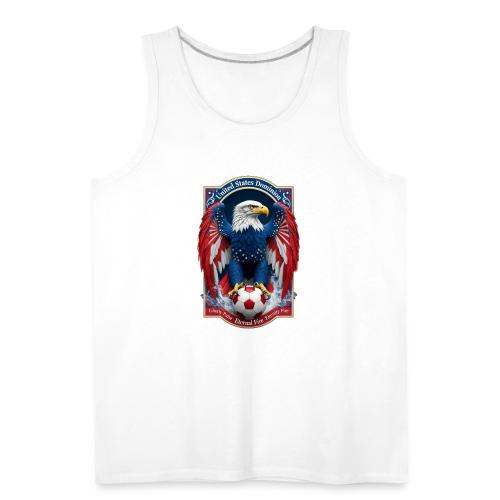USA Eagle Emblem T Shirt, USA Soccer Pride Gift - Men's Premium Tank