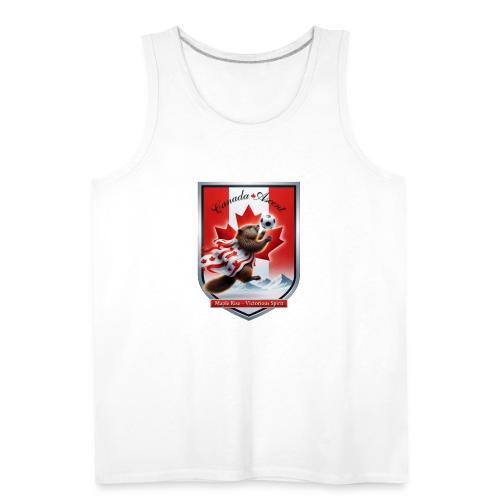 Canada Beaver Ascent T-Shirt, Canadian Pride Gift - Men's Premium Tank