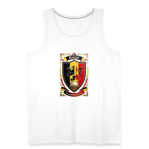 Belgium Lion Crest T-Shirt, Belgian Flag Gift - Men's Premium Tank