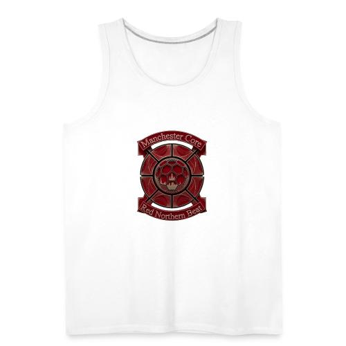 Manchester Is Red T Shirt, Soccer City Pride Gift - Men's Premium Tank