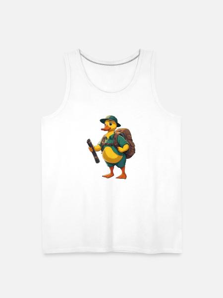 Adventure-Explorer Ducky - Men's Premium Tank - white