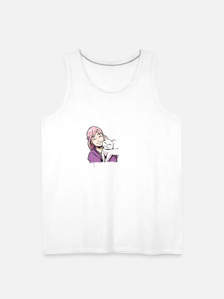 Cat cat lovers cat face - Men's Premium Tank - white