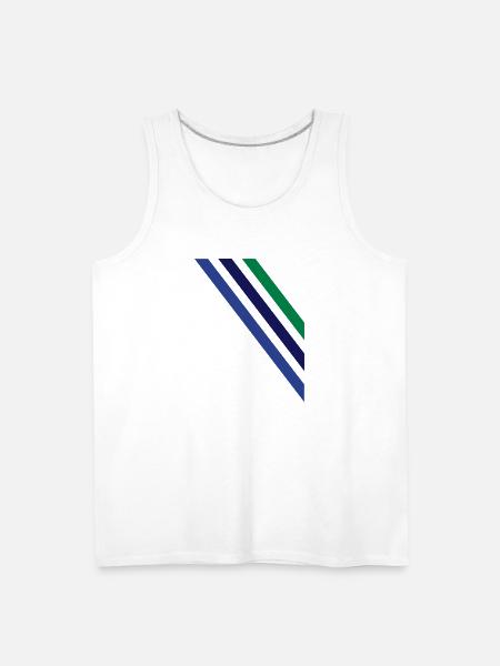 diagonal - Men's Premium Tank - white