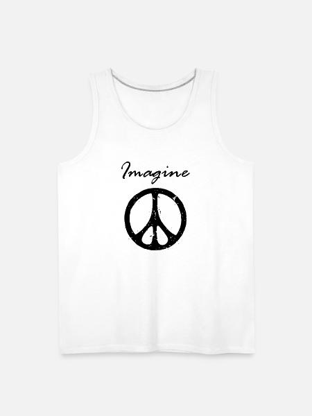 Imagine Peace - Men's Premium Tank - white