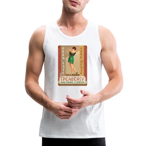 Vintage Speakeasy Pin Up Girl - Men's Premium Tank