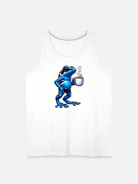 Poison Frog Coffee - Men's Premium Tank - white