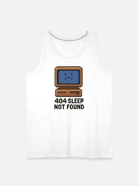 404 Sleep Not Found - Men's Premium Tank - white