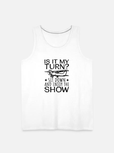 Model Airplane Flying - Men's Premium Tank - white