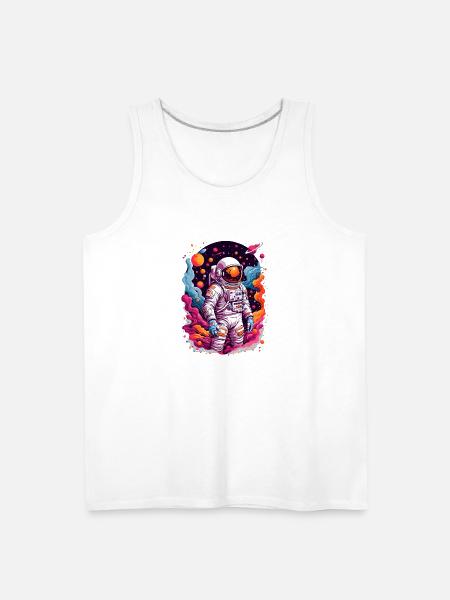 Astronaut Exploration - Men's Premium Tank - white