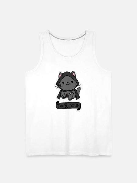 The Rogue Cat - Men's Premium Tank - white