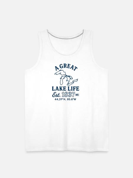 It's a Great Lake Life - Men's Premium Tank - white